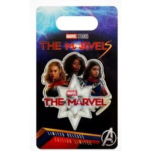 Disney THE MARVELS Logo single pin carded Limited release